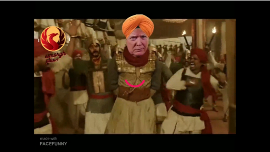 رقص خنده دار ترامپ در فیلم هندی